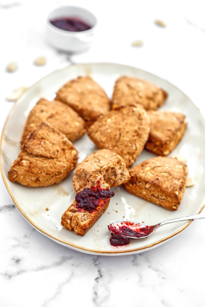 Whole Wheat Almond Scones