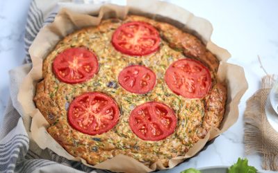 Zucchini tomato frittata