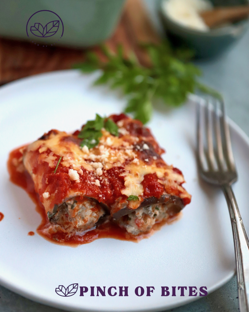 Pinch of Bites-Eggplant Turkey Rollatinis (1)