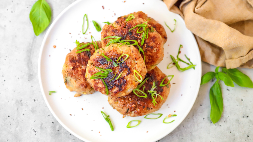 Pinch of Bites-Turkey & Green Onion Breakfast Patties (2)