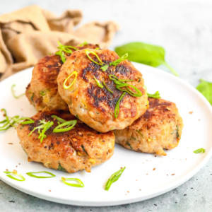 Pinch of Bites-Turkey & Green Onion Breakfast Patties