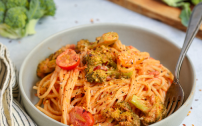 Creamy Broccoli Tomato Pasta