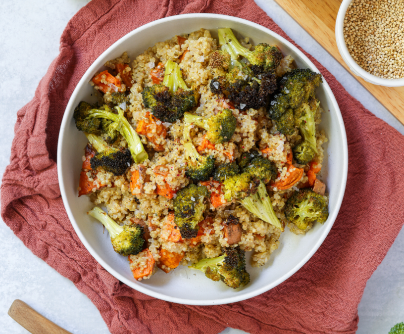 Lemon Quinoa with Roasted Veggies