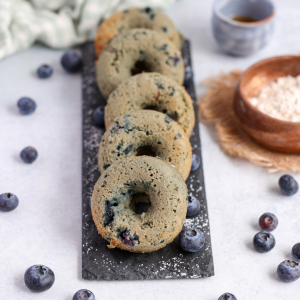 PoB-Blueberry Protein Donuts